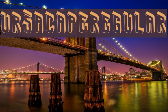 UrsaCape-Regular Font examples