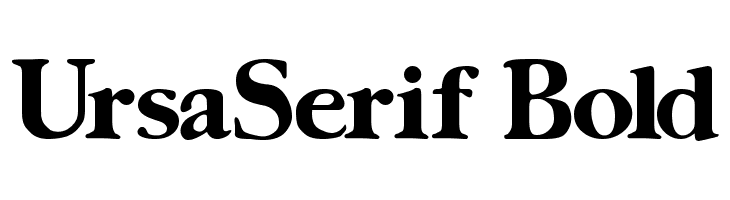 UrsaSerif Bold Font