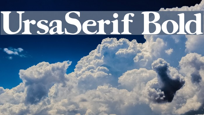 UrsaSerif Bold Font examples