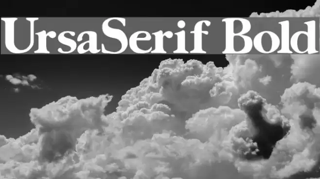 UrsaSerif Bold Fuentes examples