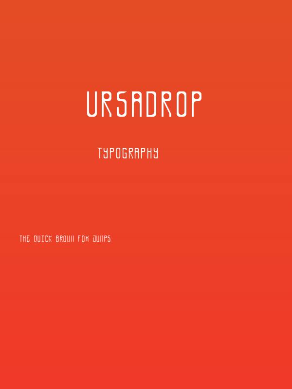 Ursadrop Poster