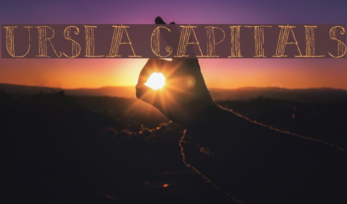 Ursula Capitals Font examples