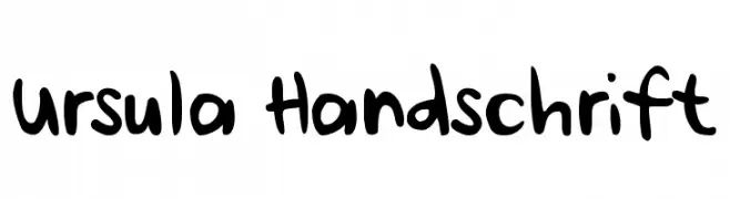 Ursula Handschrift  Fuentes Gratis Descargar