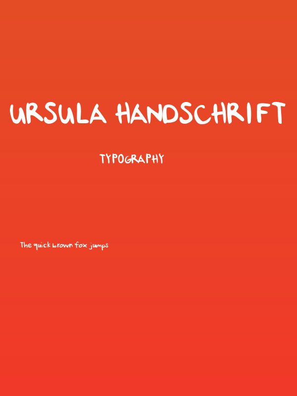 Ursula Handschrift Poster
