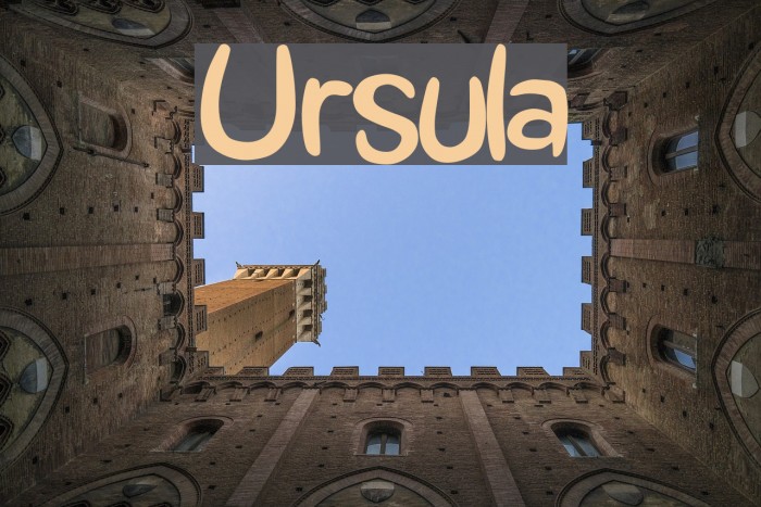 Ursula Font examples