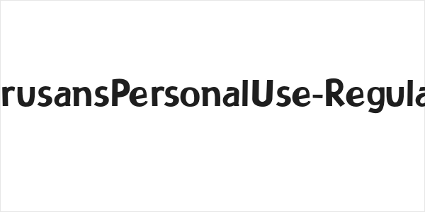 UrusansPersonalUse-Regular Logo