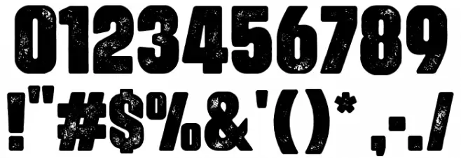 Urzeit (Personal Use) Font OTHER CHARS