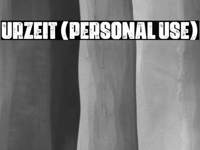 Urzeit (Personal Use) Font examples
