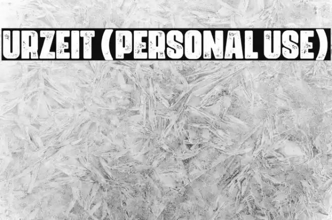 Urzeit (Personal Use) Font examples