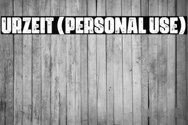 Urzeit (Personal Use) Font examples