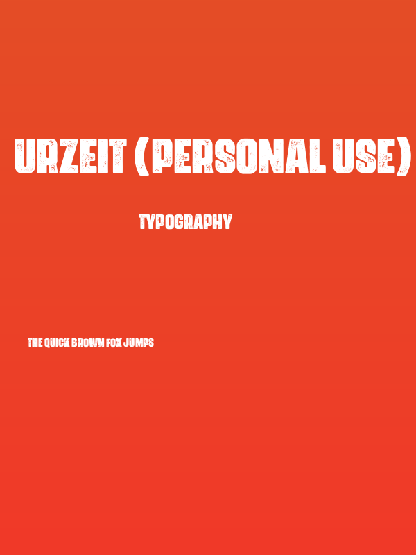 Urzeit (Personal Use) Poster
