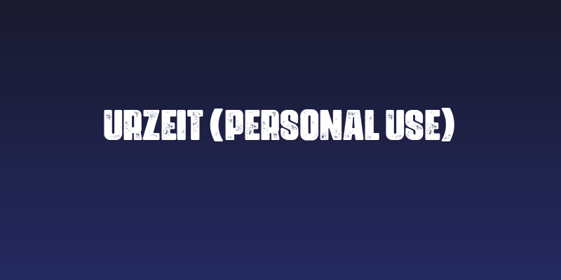 Urzeit (Personal Use) Social Header
