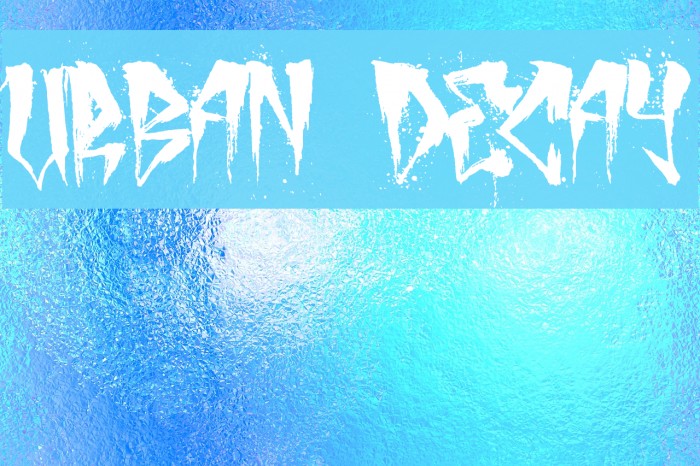 urban decay Font examples