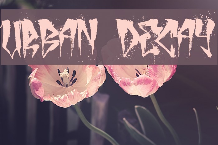 urban decay Font examples