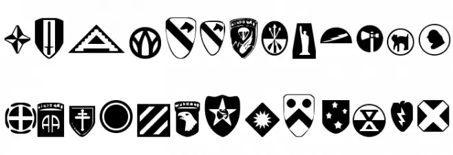 US Army Fuentes MINÚSCULAS