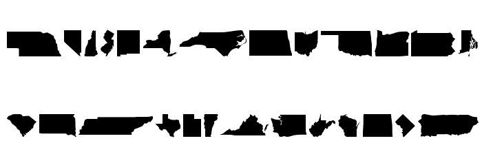 US-Bats Font LOWERCASE