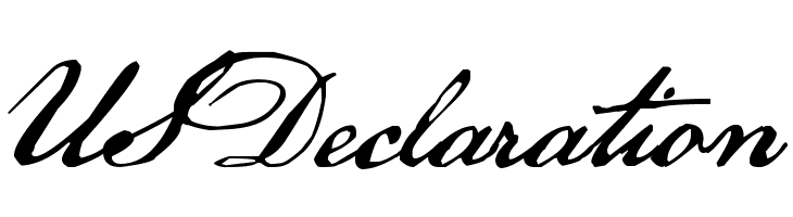 US Declaration  Free Fonts Download