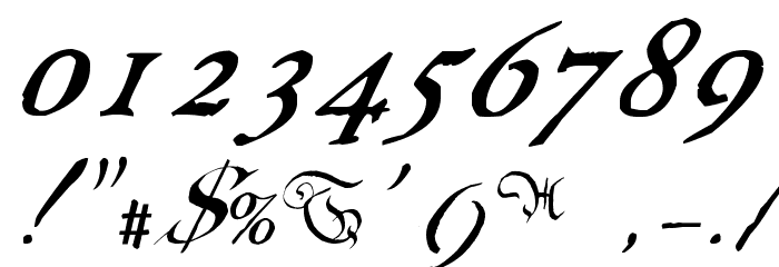US Declaration Font OTHER CHARS