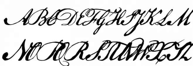 US Declaration Font Litere mari