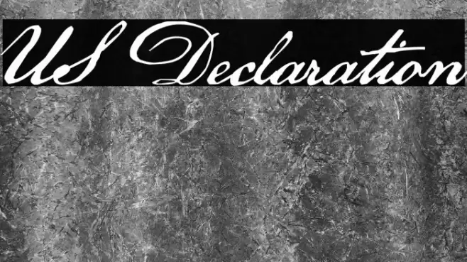 US Declaration Font | Free Download (TTF/OTF) | FFonts.net