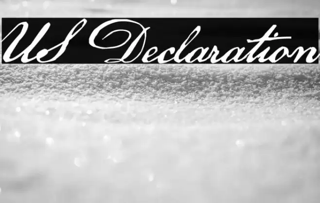 US Declaration Font | Free Download (TTF/OTF) | FFonts.net