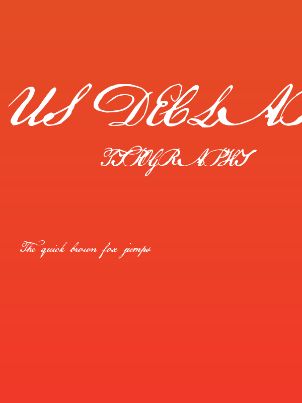 US Declaration Poster