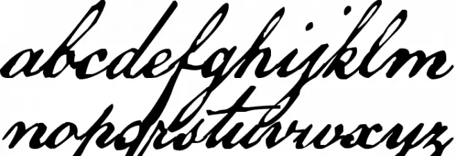 US Declaration 字体 小写