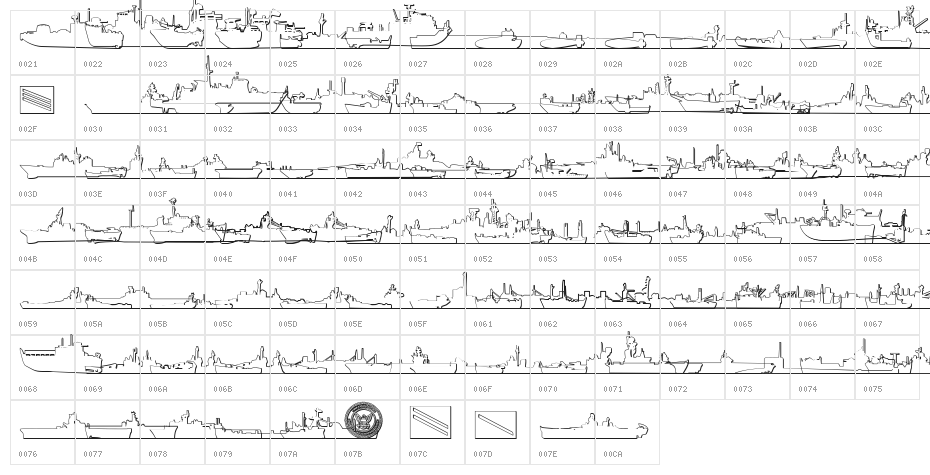 US Navy Mirror 3D Character Map