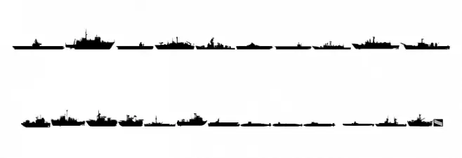 US Navy Mirror Font OTHER CHARS