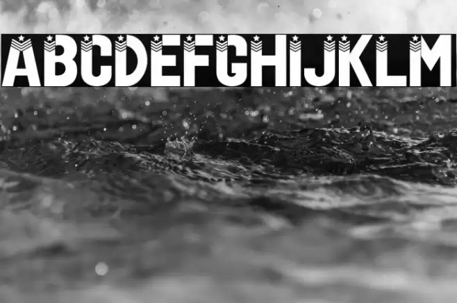 US Veteran Font examples