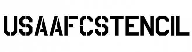 USAAF_Stencil  Fuentes Gratis Descargar