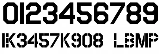 USAAF_Stencil Font OTHER CHARS
