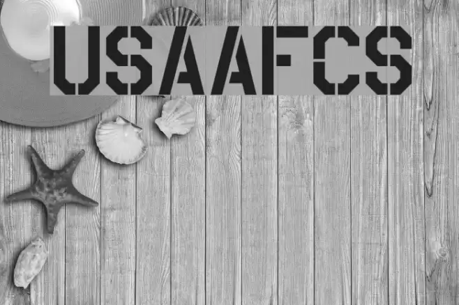 USAAF_Stencil Font examples