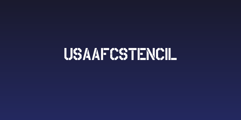 USAAF_Stencil Social Header