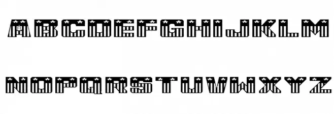 USA_Flag NormalA Font Litere mari