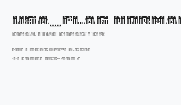 USA_Flag NormalA Business Card