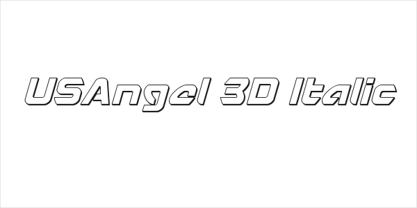 USAngel 3D Italic Logo
