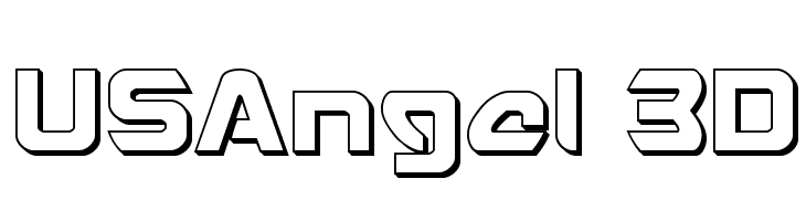 USAngel 3D  नि: शुल्क फ़ॉन्ट्स डाउनलोड
