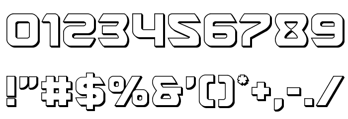 USAngel 3D Font OTHER CHARS