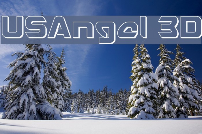 USAngel 3D Font examples