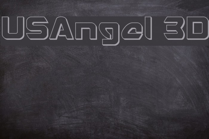USAngel 3D Font examples