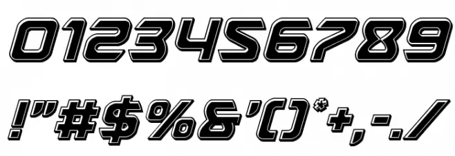 USAngel Bevel Italic Font OTHER CHARS