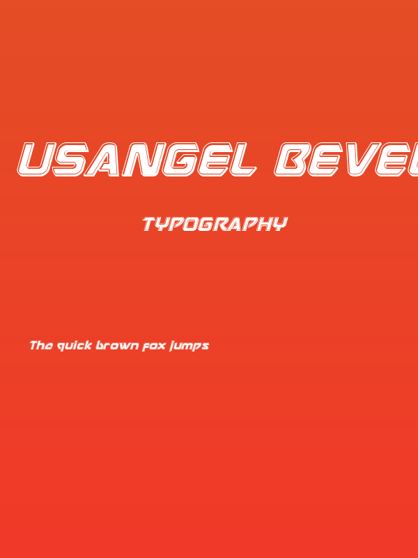 USAngel Bevel Italic Poster