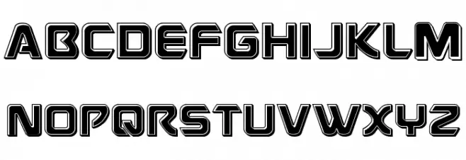 USAngel Bevel Schriftart Groß