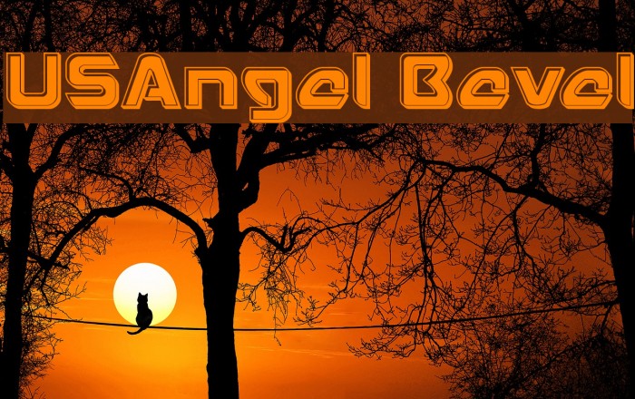 USAngel Bevel Font examples