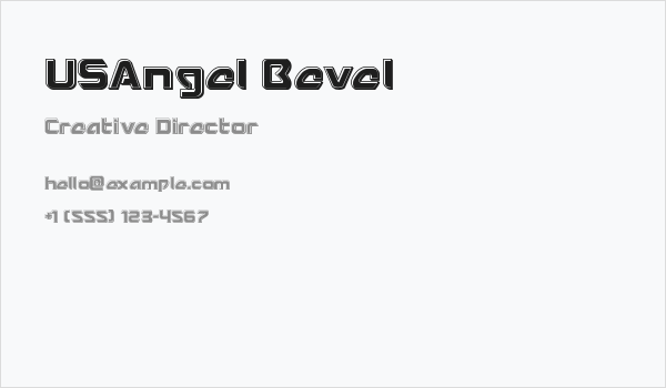 USAngel Bevel Business Card