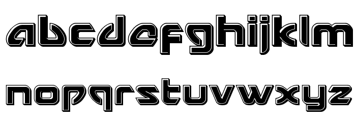 USAngel Bevel Font LOWERCASE