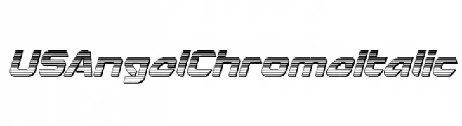 USAngel Chrome Italic  Frei Schriftart Herunterladen
