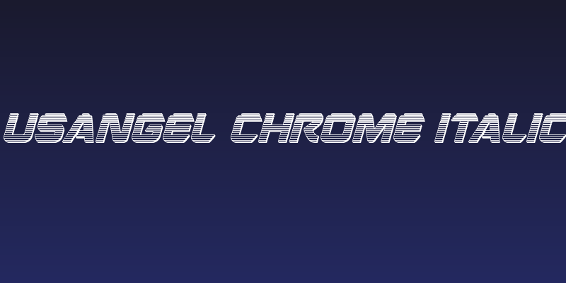 USAngel Chrome Italic Social Header