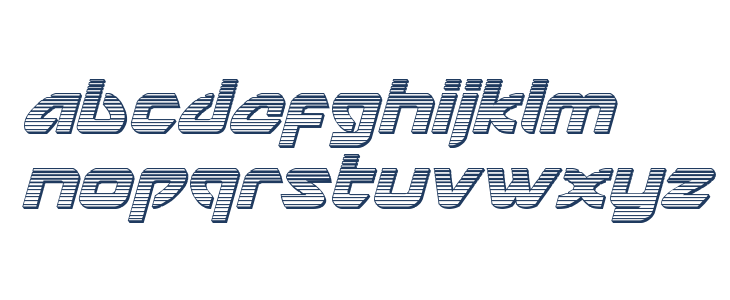 USAngel Chrome Italic Lowercase